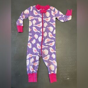 6-12m Hanna Andersson Purple & Pink Bird Zippy